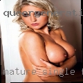 Mature single female swinger